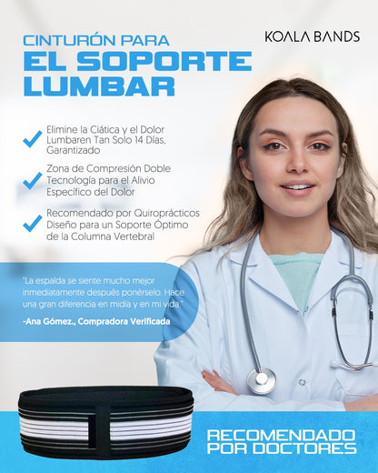 Koala Bands | Cinturón para el soporte lumbar + BONO Masajeador de electropulso