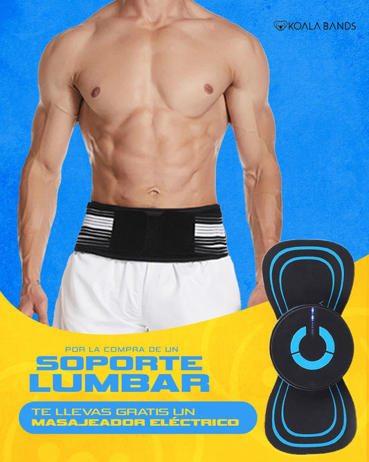 Koala Bands | Cinturón para el soporte lumbar + BONO Masajeador de electropulso